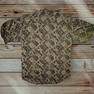 BON HOMME Youth Boys XL Short Sleeve Button Up Shirt Abstract Graphic Print